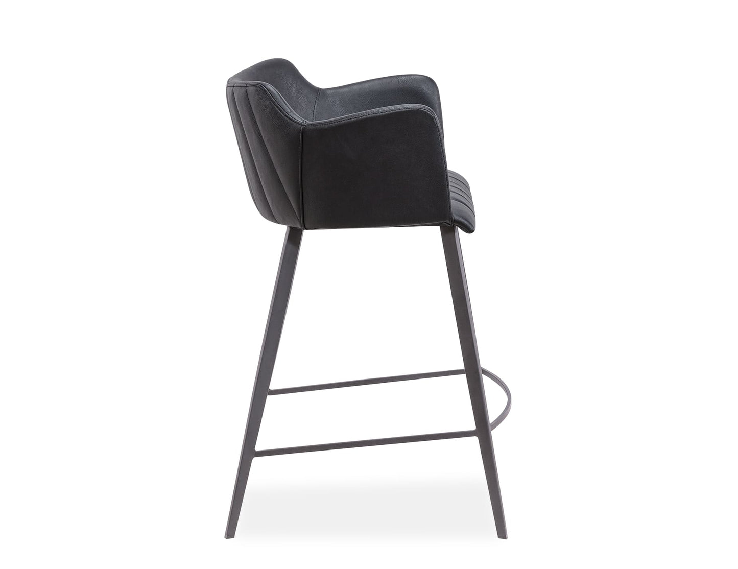 Andorra Bar Stool - Vintage Black Seat