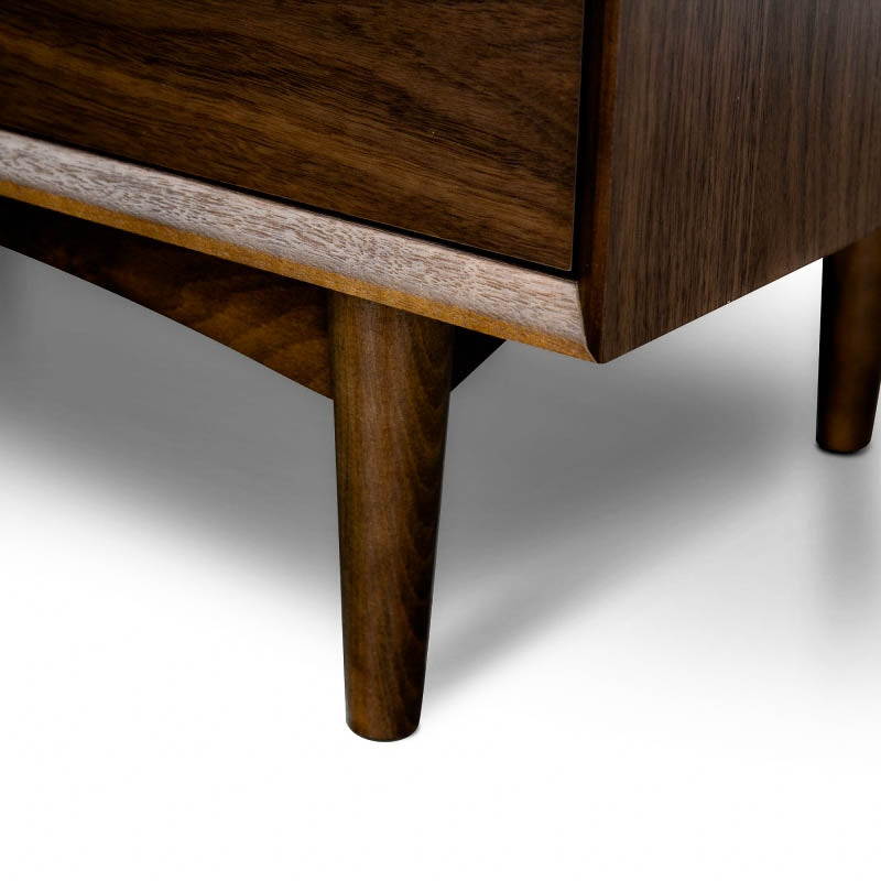 4 Drawer Chest Scandinavian Design - Walnut