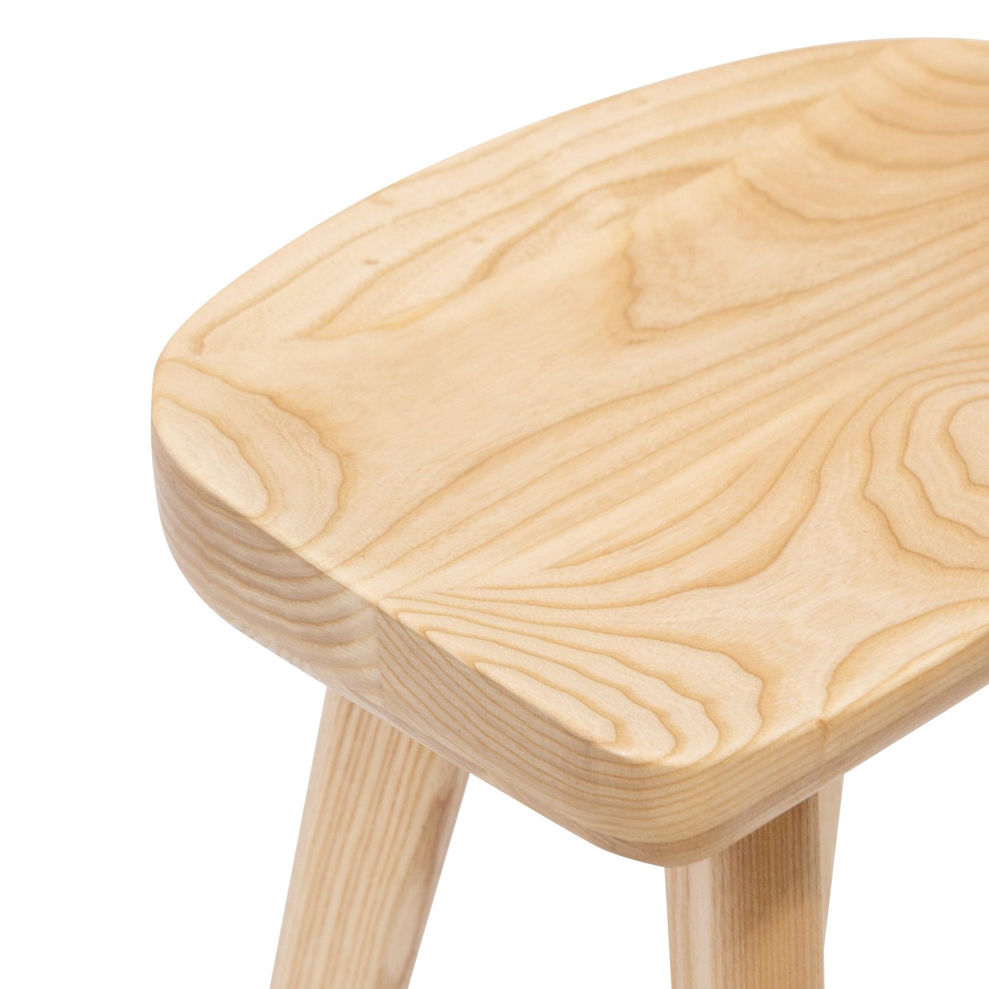 Set of 2 - Bethan 65cm Wooden Bar Stool - Natural