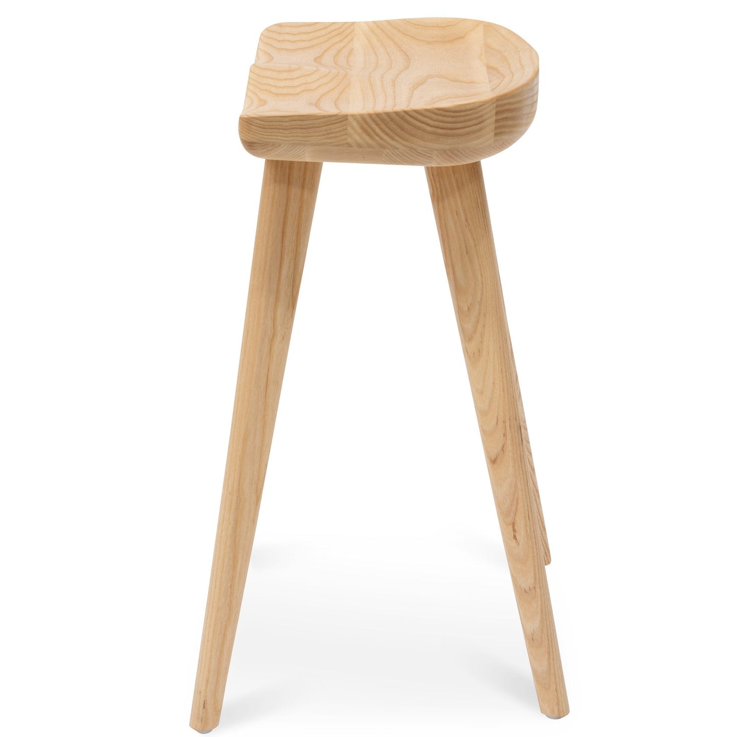 Set of 2 - Bethan 65cm Wooden Bar Stool - Natural