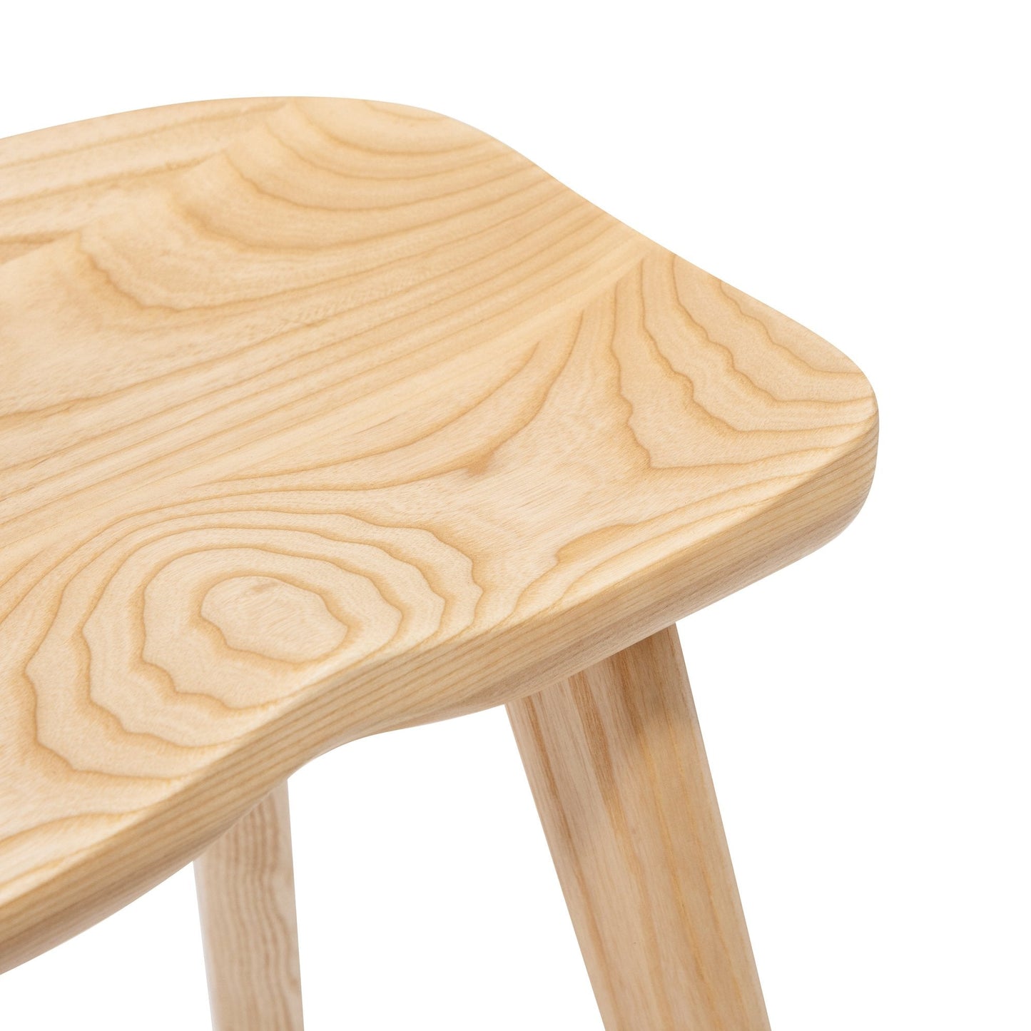 Set of 2 - Bethan 65cm Wooden Bar Stool - Natural