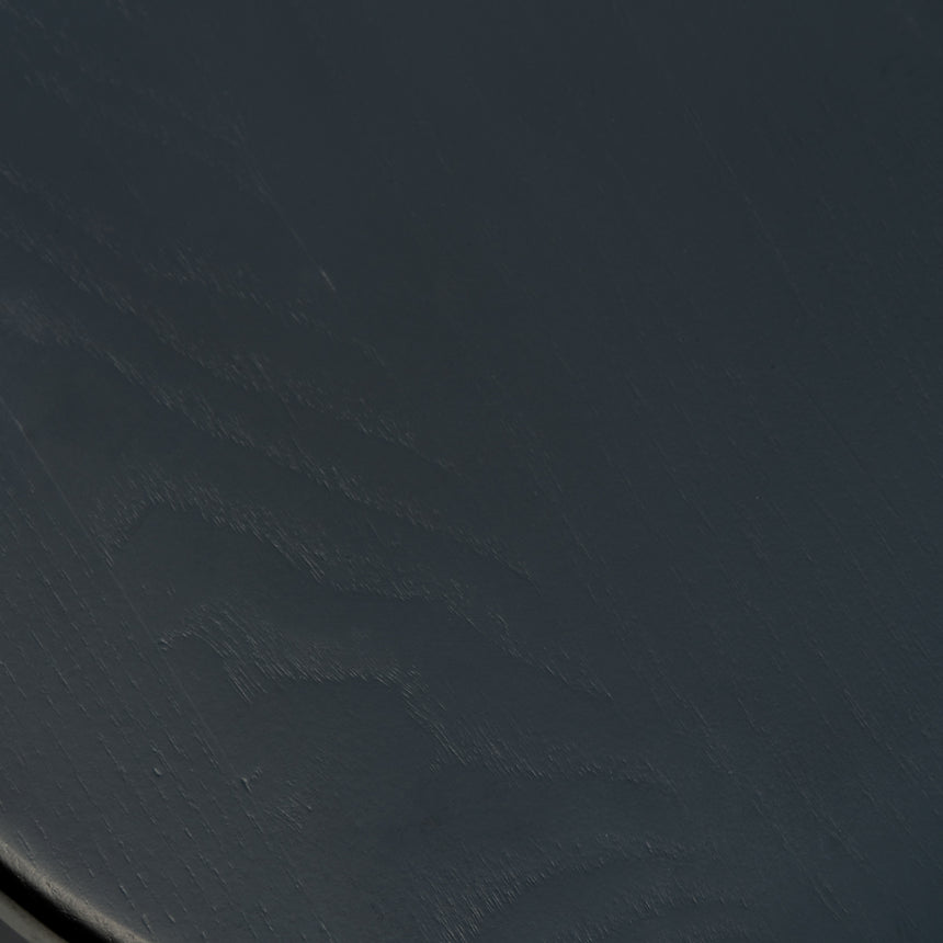 65cm Bar Stool With Black Timber Seat - Black Frame(Set of 2)