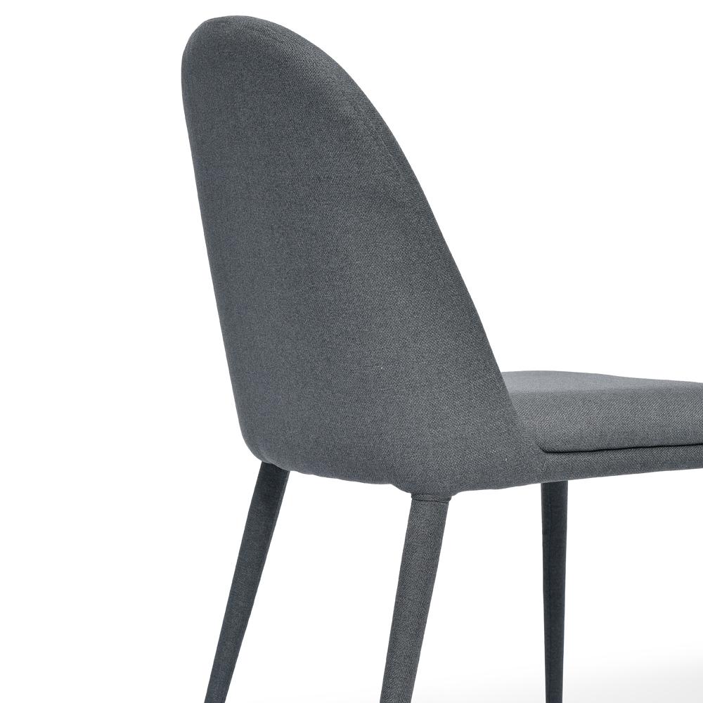 Carter Fabric Dining Chair - Gunmetal Grey - Last One