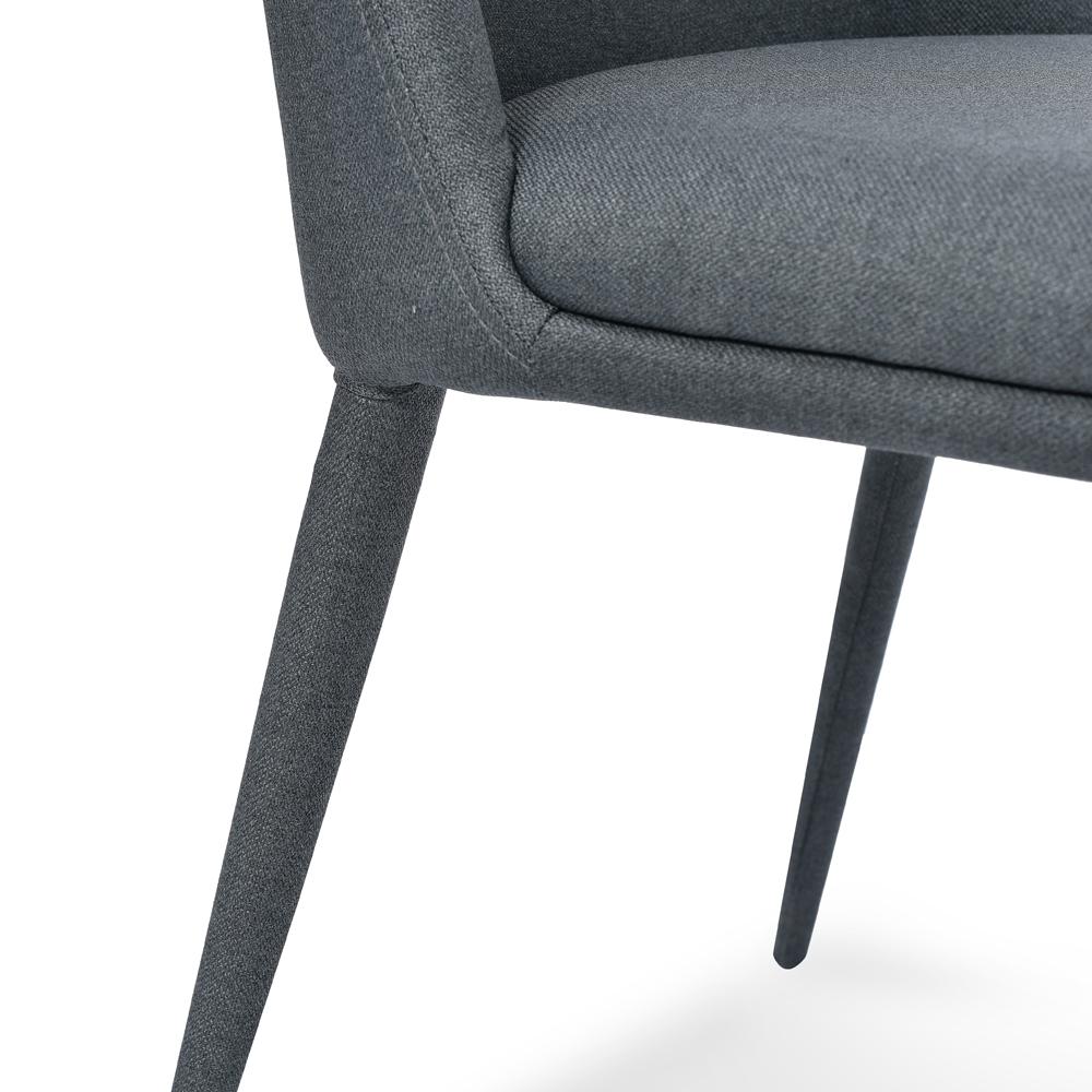 Carter Fabric Dining Chair - Gunmetal Grey - Last One