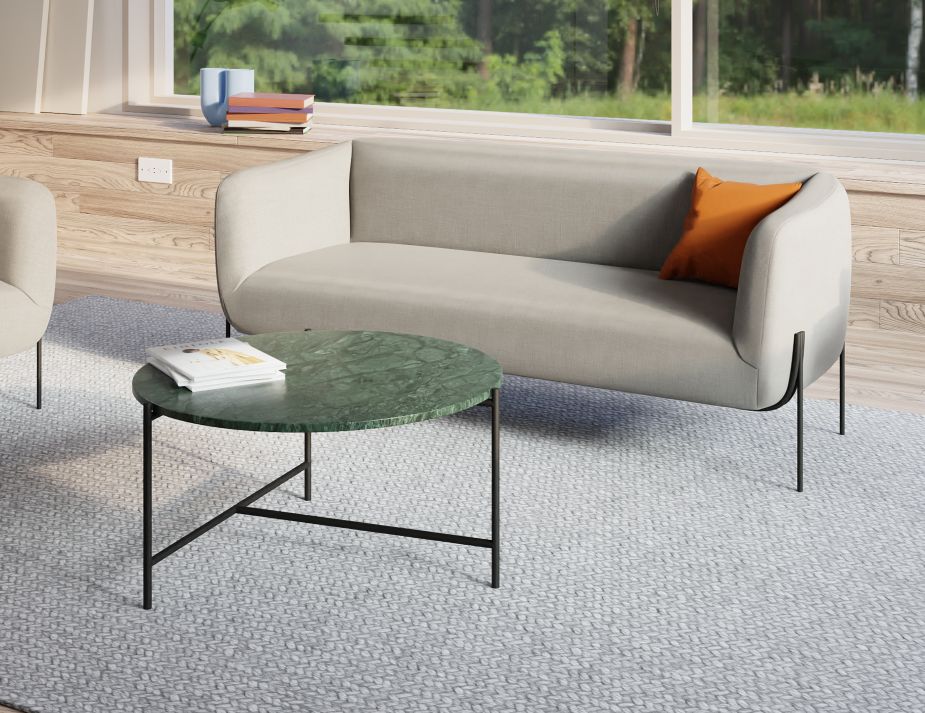 Belle 2.5 Seater Sofa - Cloud Grey