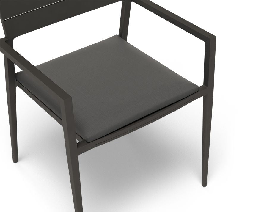 Halki Stackable Outdoor Chair - Charcoal