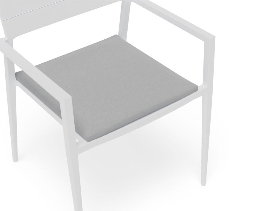 Halki Stackable Outdoor Chair - White