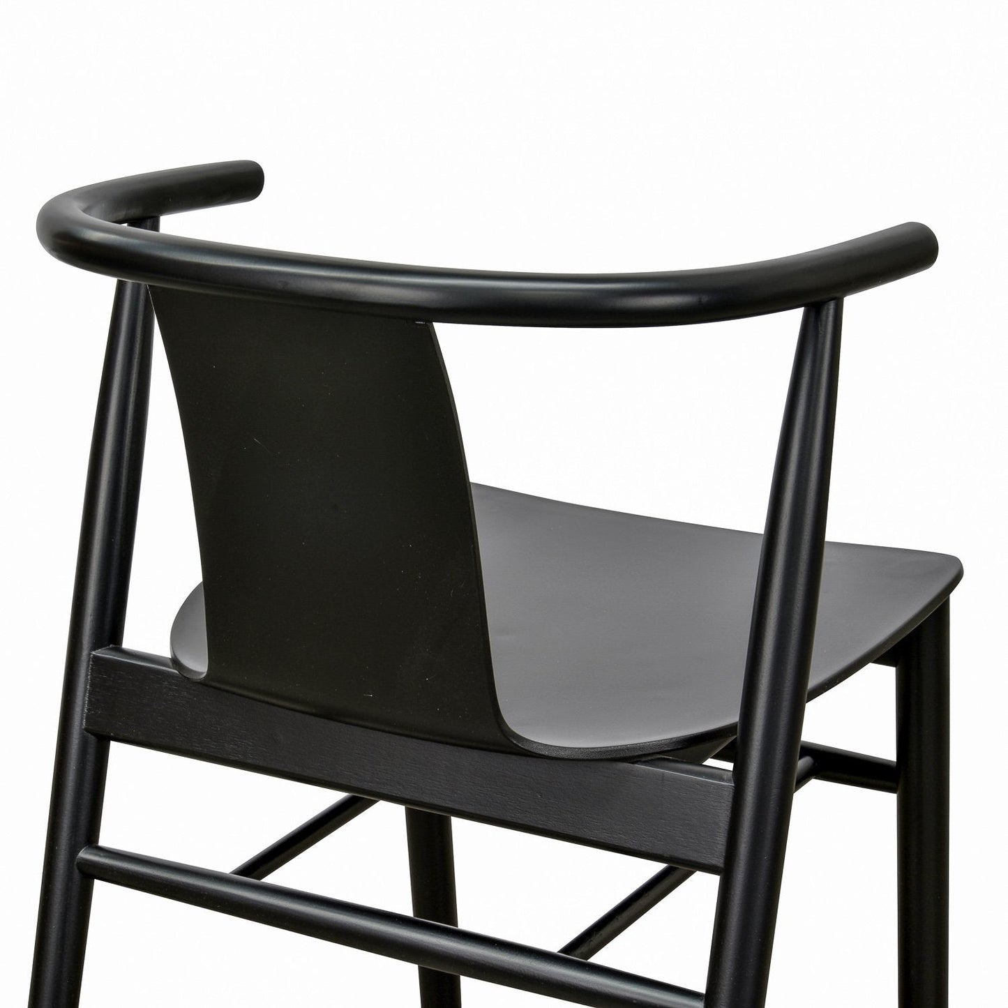 Ex Display - Dean Wooden Dining Chair - Full Black
