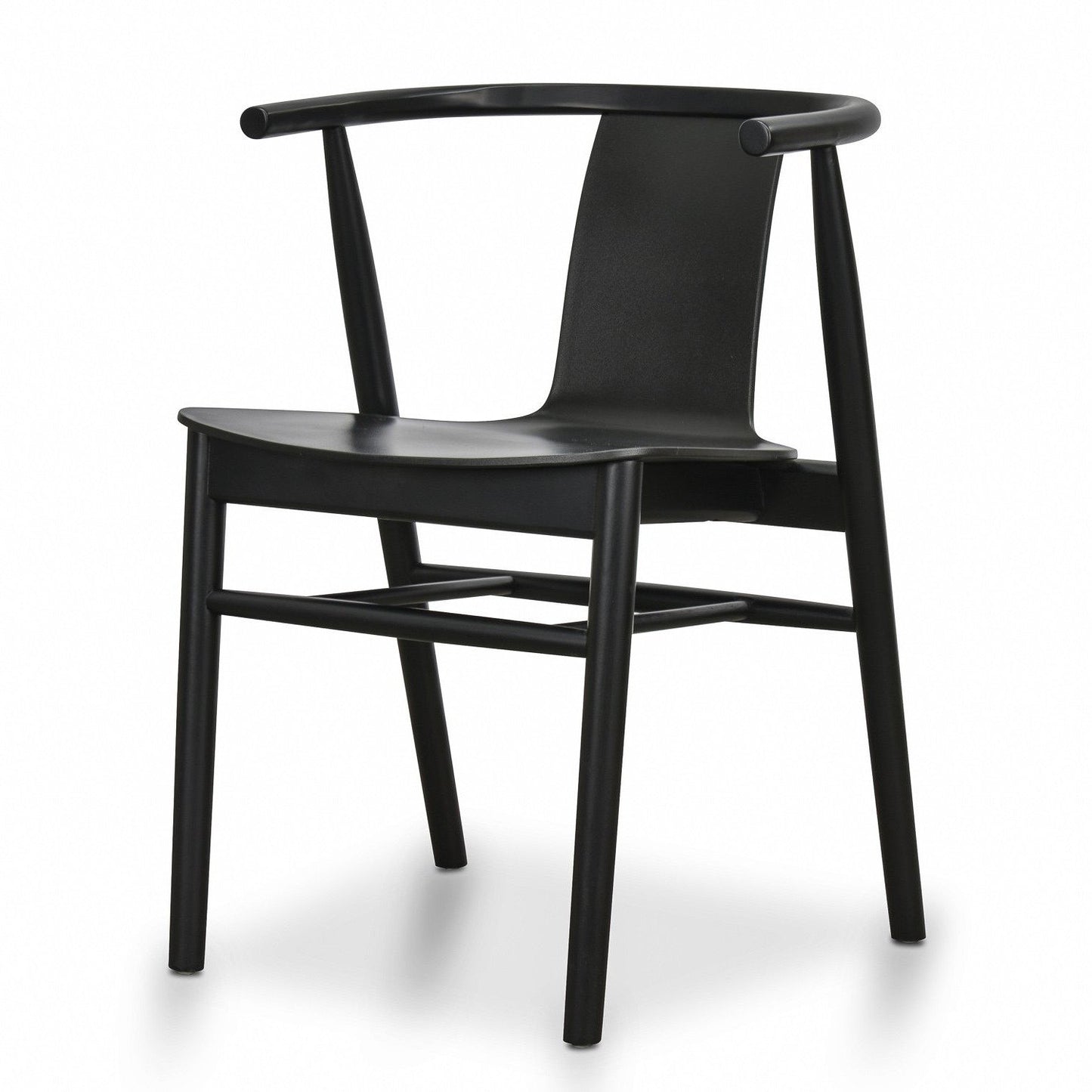 Ex Display - Dean Wooden Dining Chair - Full Black