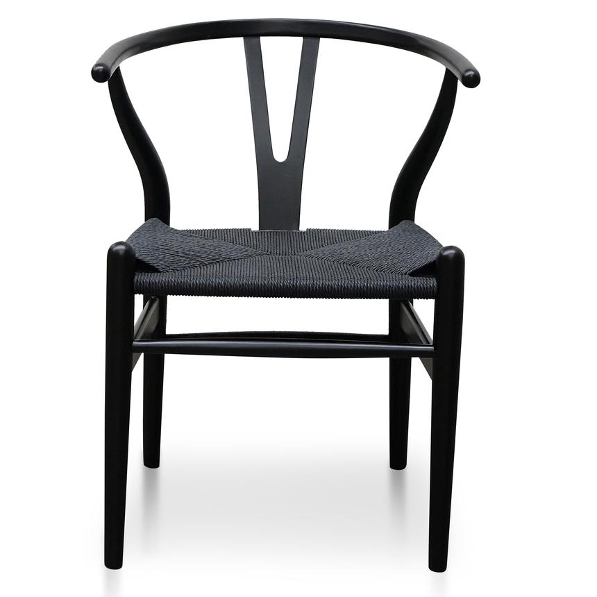 Cord Dining Chair - Full Black(Set of 2)