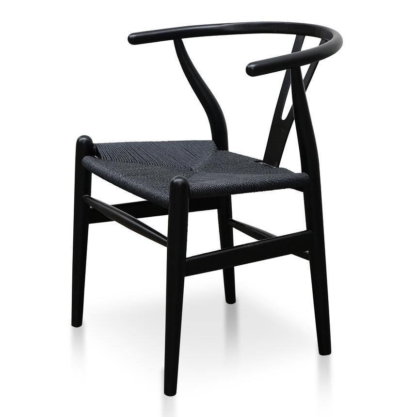 Cord Dining Chair - Full Black(Set of 2)