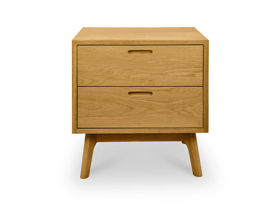 Wooden Bedside Table - Natural Oak