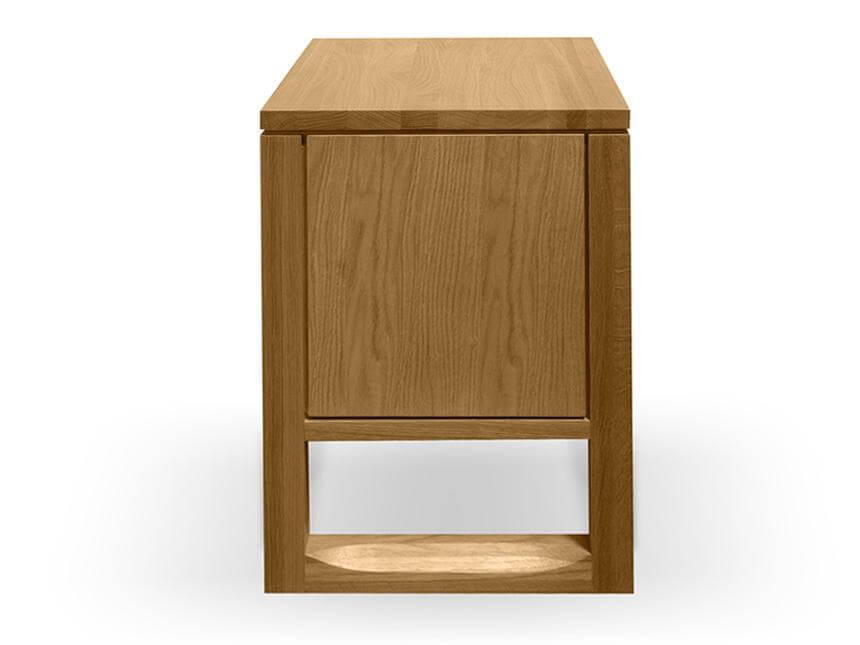 1 Drawer Wooden Bedside Table - Natural Oak