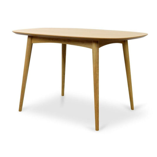 Scandinavian 1.3m Fixed Dining Table - Natural