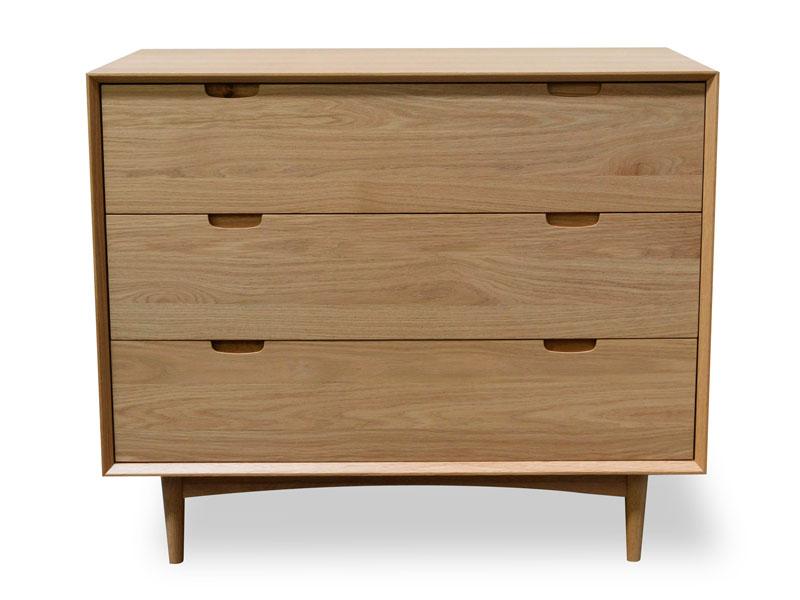 3 Drawer Chest Scandinavian Design - Natural