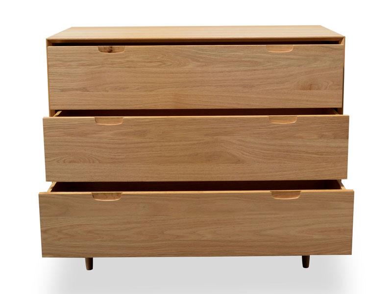 3 Drawer Chest Scandinavian Design - Natural