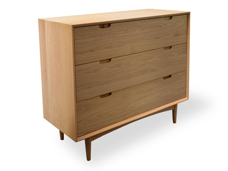 3 Drawer Chest Scandinavian Design - Natural