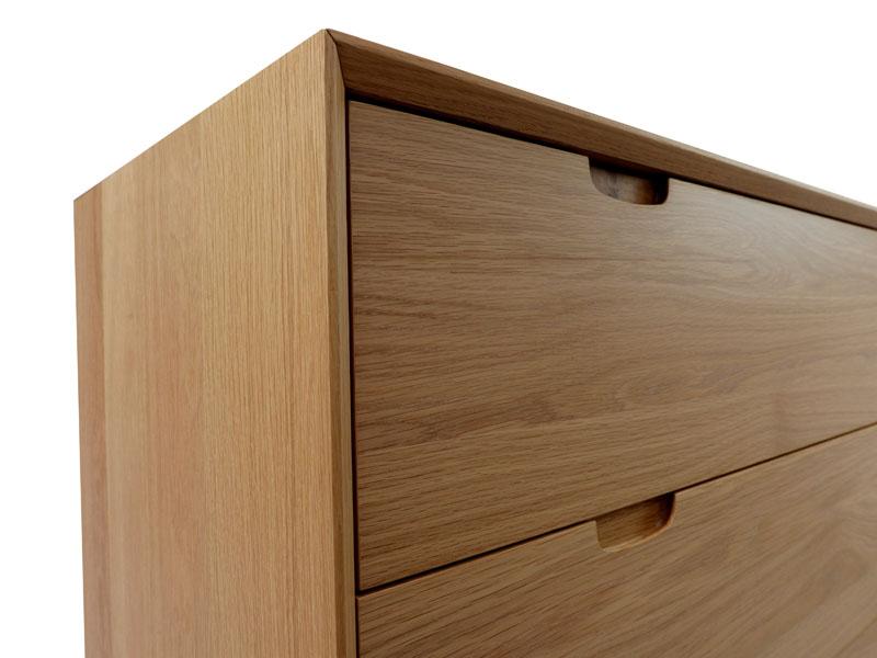 3 Drawer Chest Scandinavian Design - Natural