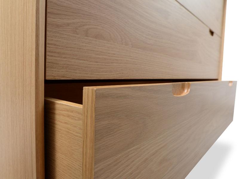 3 Drawer Chest Scandinavian Design - Natural