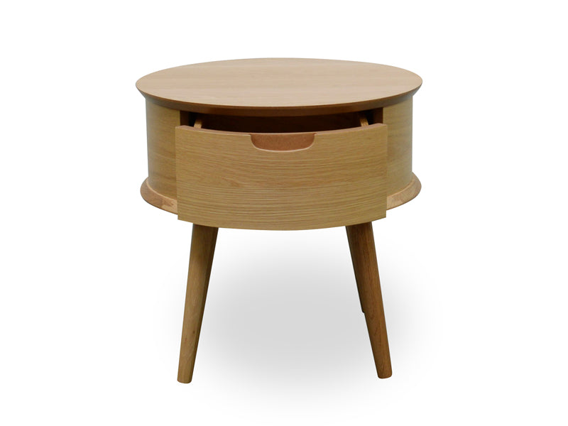 Round Side Table - Walnut