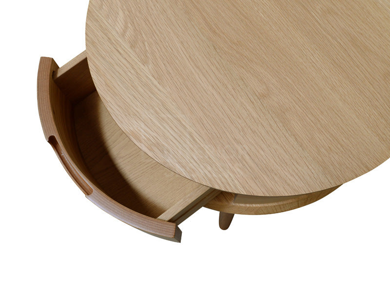 Round Side Table - Walnut