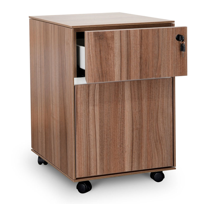 Drawer Mobile Pedestal - Walnut