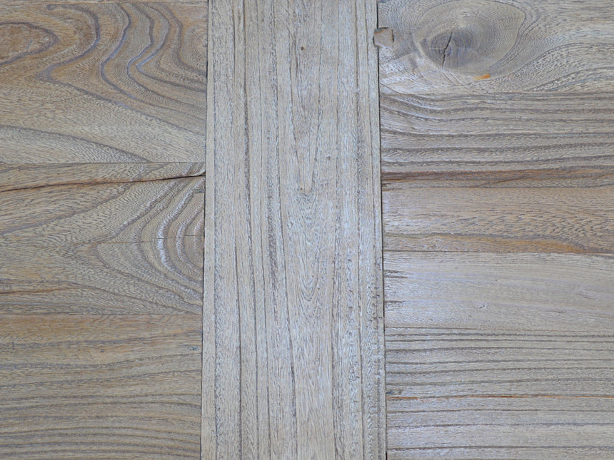 Elm Wood Dining Table 3m - Rustic Natural