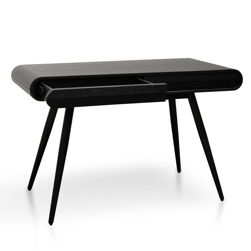 Narrow Wood Console Table - Black 75cm (H)