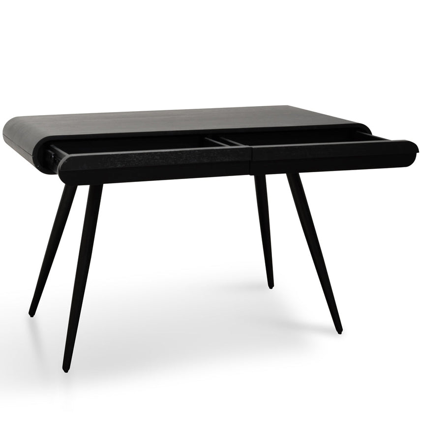 Narrow Wood Console Table - Black 75cm (H)