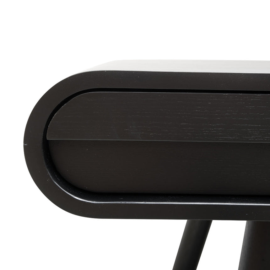Narrow Wood Console Table - Black 75cm (H)