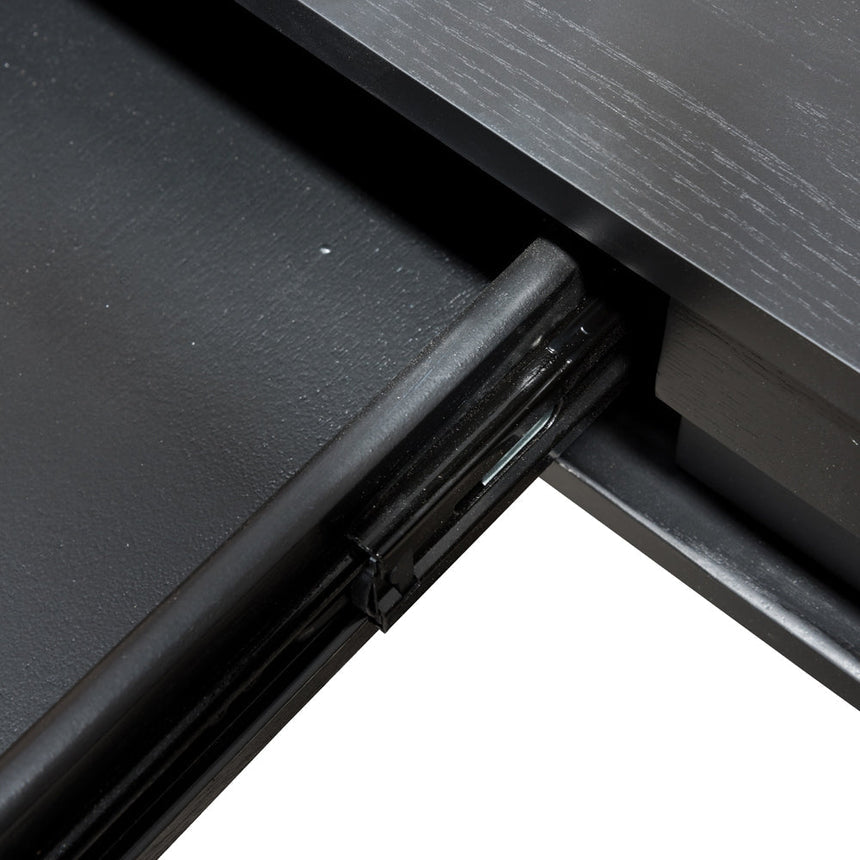 Narrow Wood Console Table - Black 75cm (H)