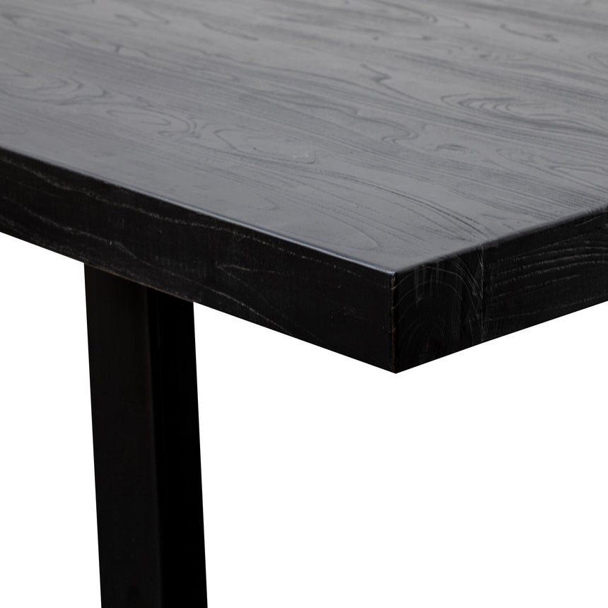3m Reclaimed Dining Table - 120cm (W) - Full Black