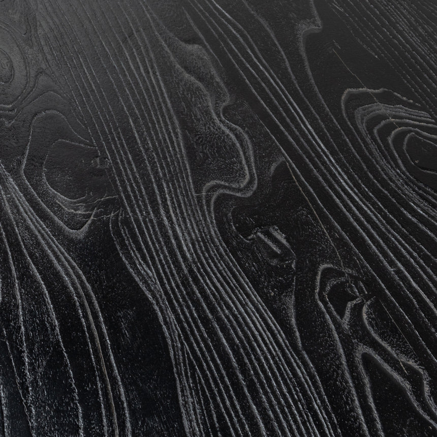 3m Reclaimed Dining Table - 120cm (W) - Full Black