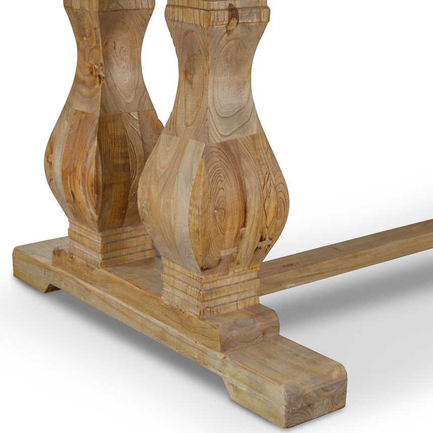 Wood Dining Table 2.4m - Rustic Natural