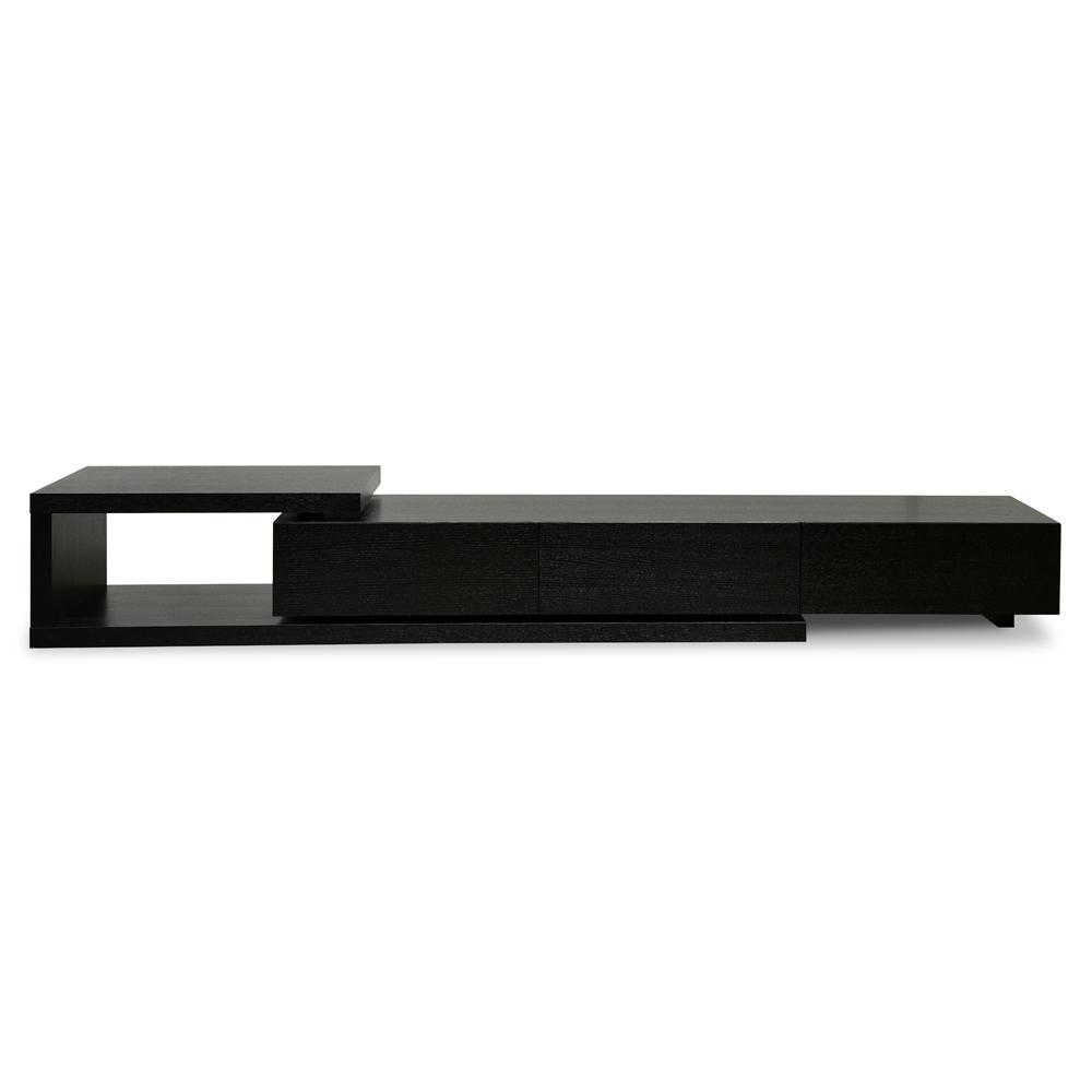 Lowline 2.4-3.07m Entertainment TV Unit - Full Black