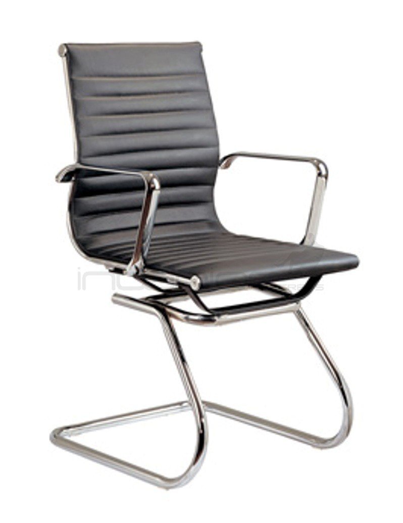 PU Leather Office Chair - Black