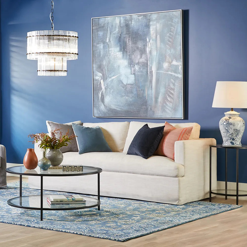 Birkshire Loose Cover 3 Seater Sofa - Off White Linen