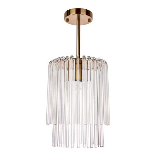 Zara Pendant - Petite Brass