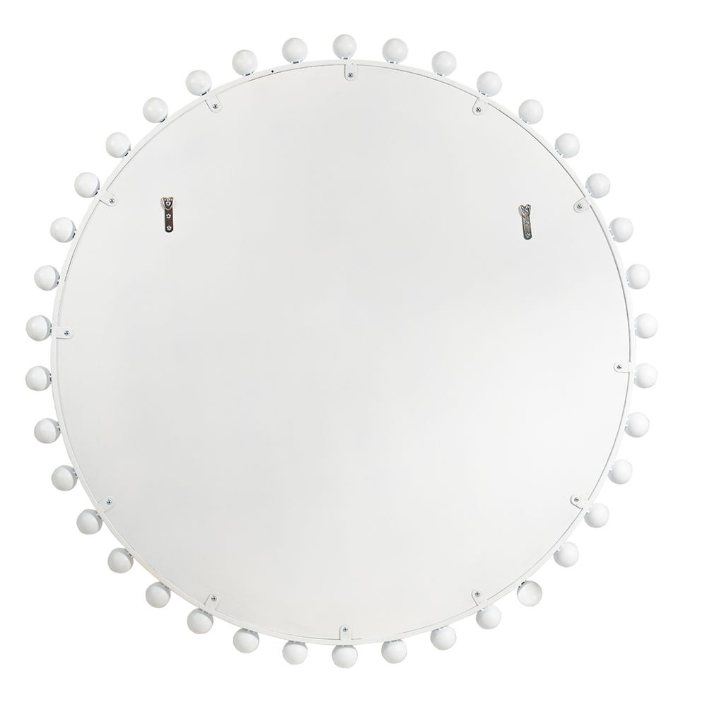 Birchgrove Round Wall Mirror - White