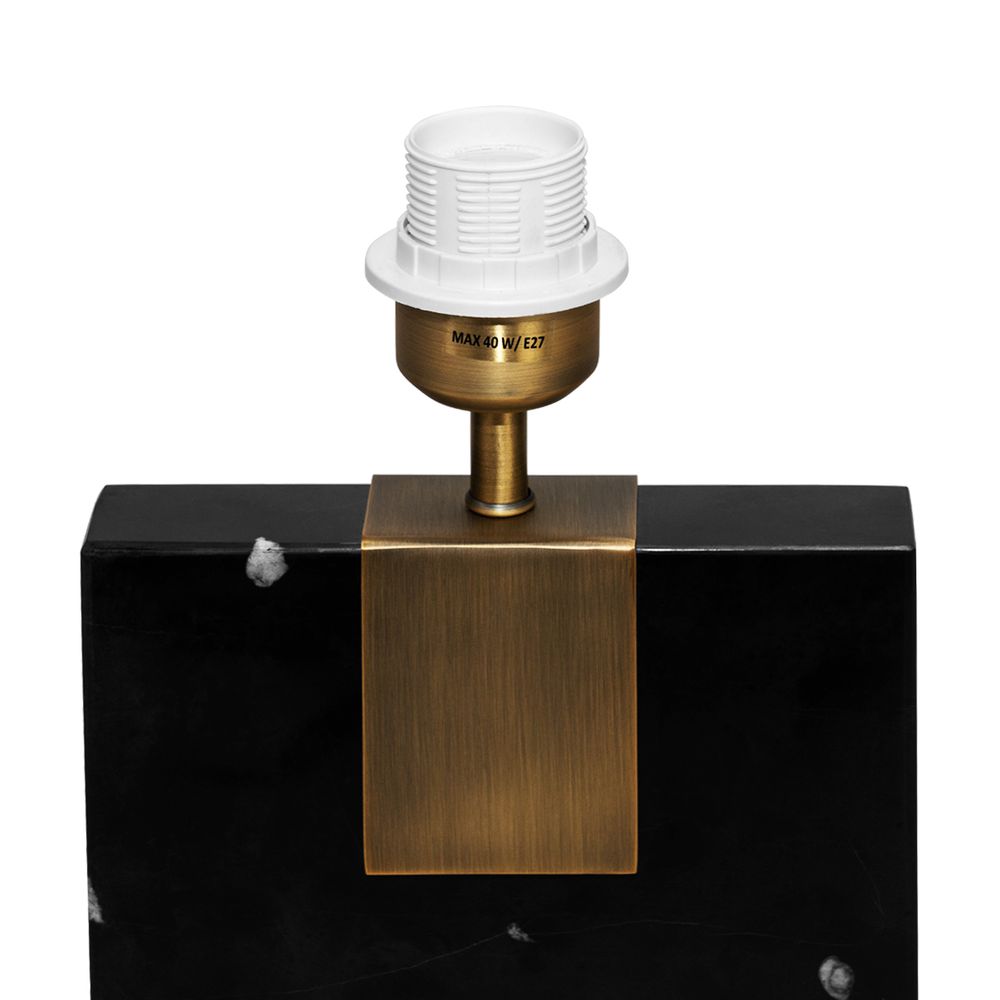 Nazare Marble Table Lamp - Black