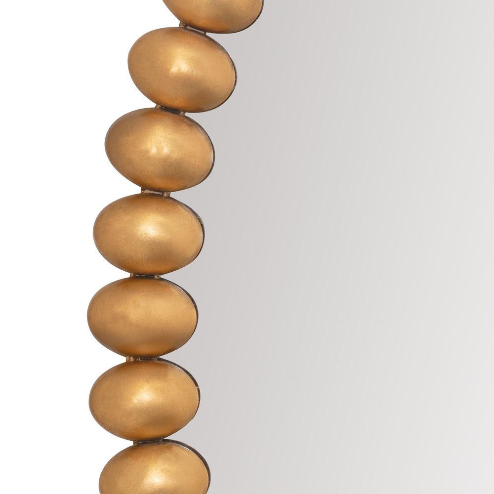 Esme Round Wall Mirror - Gold Leaf