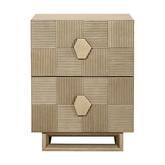 Alton Bedside Table - Small Antique Gold
