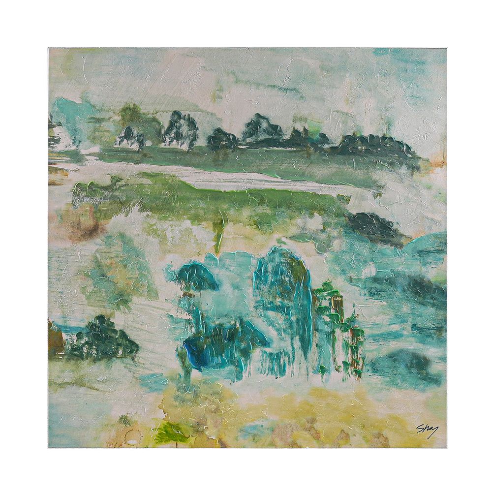 Calm Oasis Series II Enhanced Canvas Print