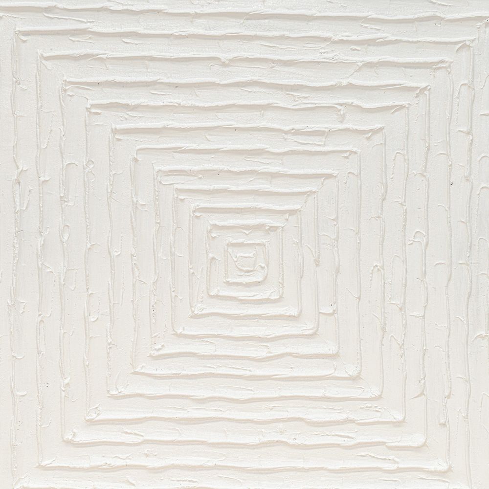 White Vortex Oil on Canvas Painting - Medium