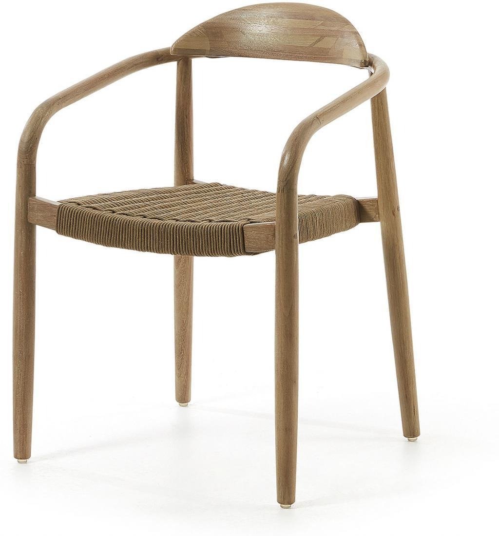 Set of 2 - Glynis Eucalyptus Timber Dining Chair - Beige