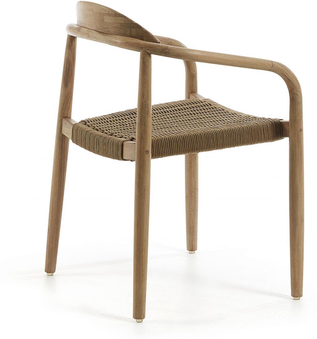 Set of 2 - Glynis Eucalyptus Timber Dining Chair - Beige