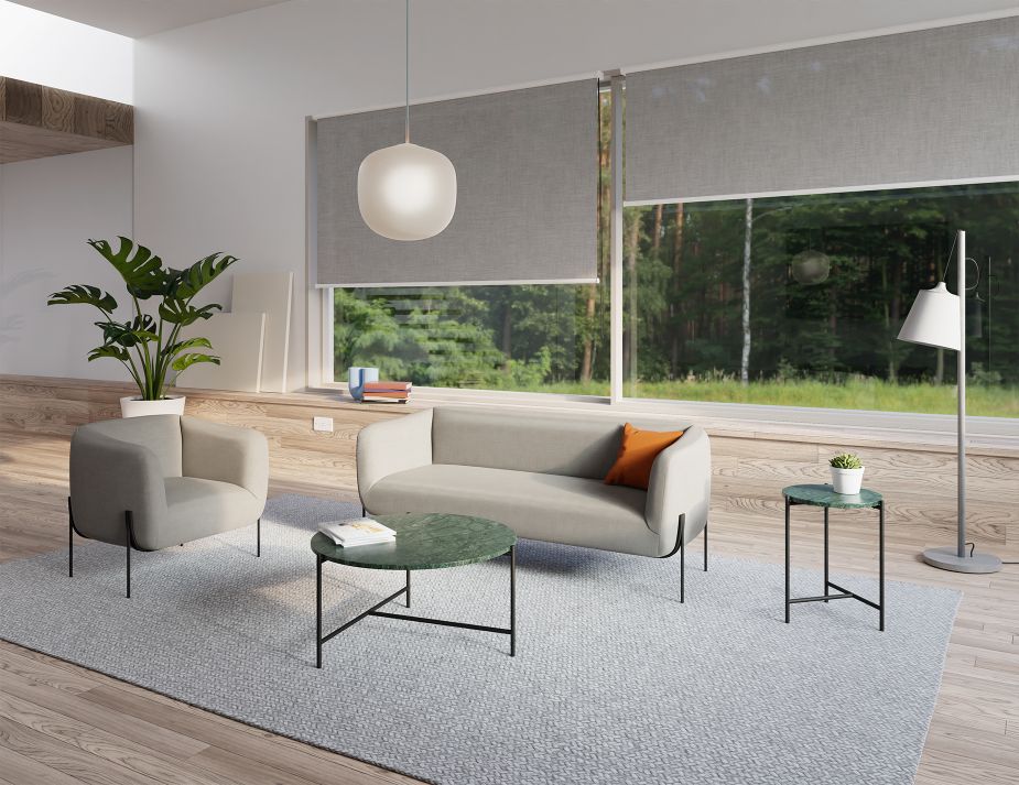Belle 2.5 Seater Sofa - Cloud Grey
