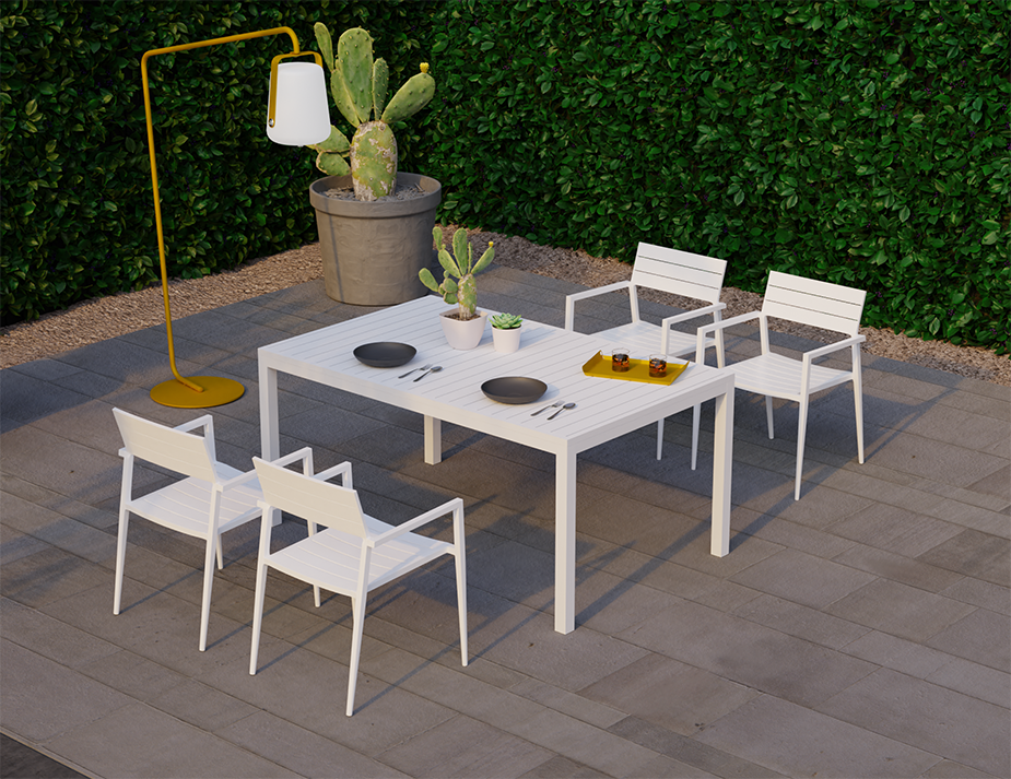 Halki 4 Seater Outdoor Table - 160cm x 90cm