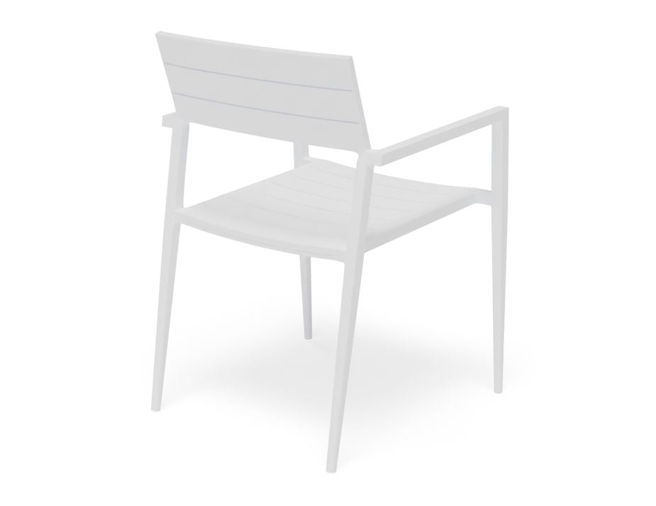 Halki Stackable Outdoor Chair - White
