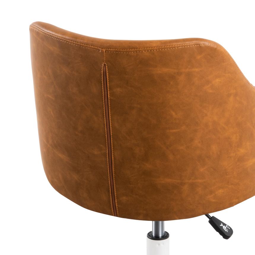 Office Chair - Tan with White Base